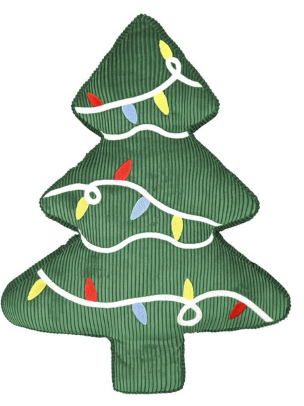 Brentwood Originals Holiday Decor Pillow Green Tree 14"x16" New
